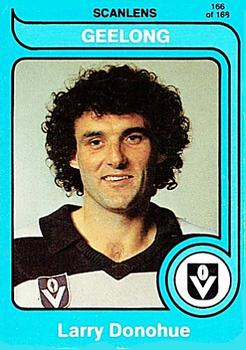 1980 Scanlens VFL #166 Larry Donohue Front